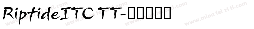 RiptideITC TT字体转换